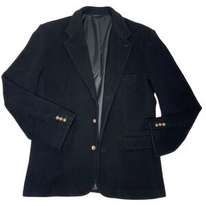Vintage Gap Wool Blend ‘Best Basic Blazer’ Black Sport Coat Sz Med